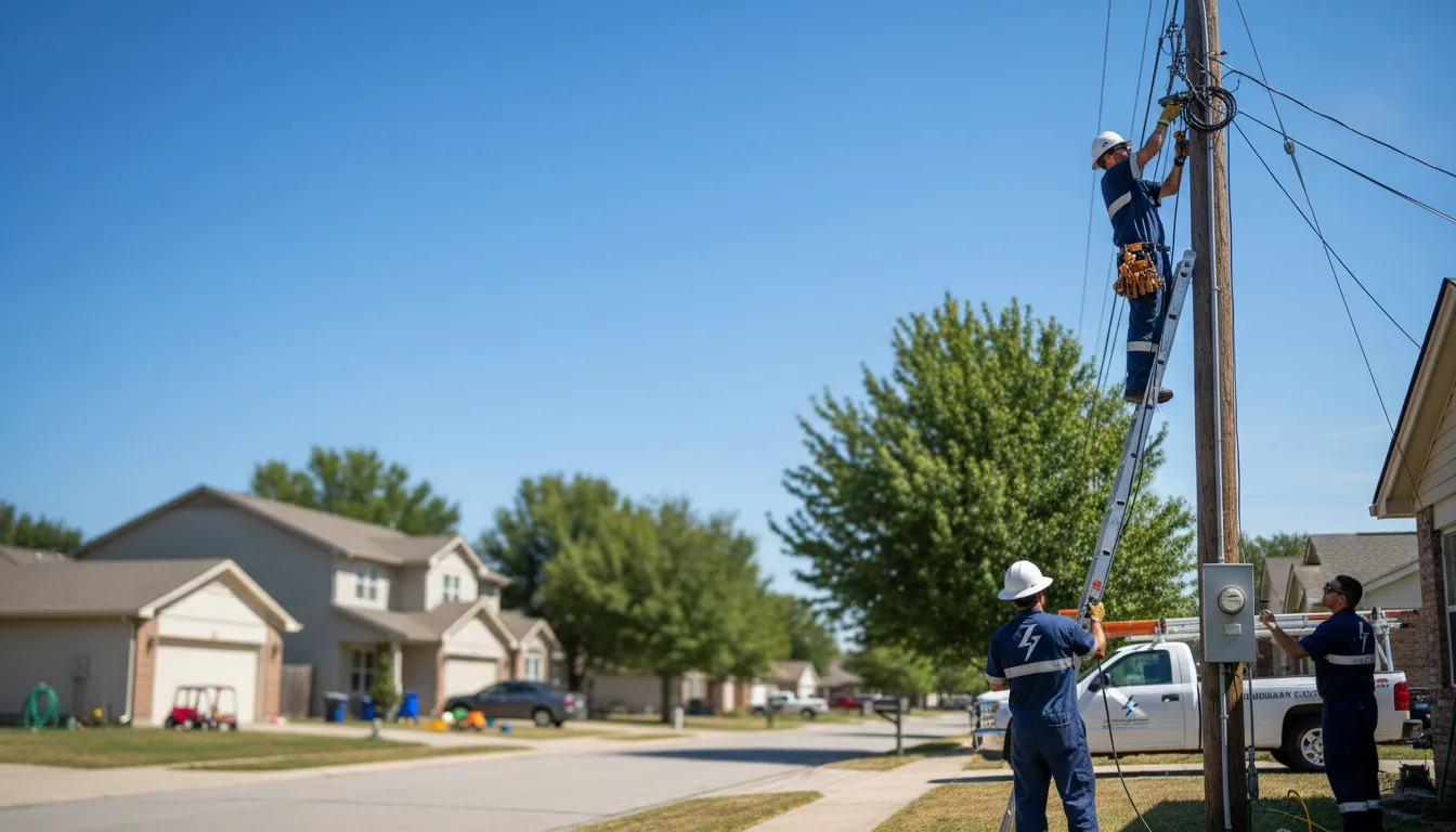 Residential electrician providing installation services in Lutts, TN